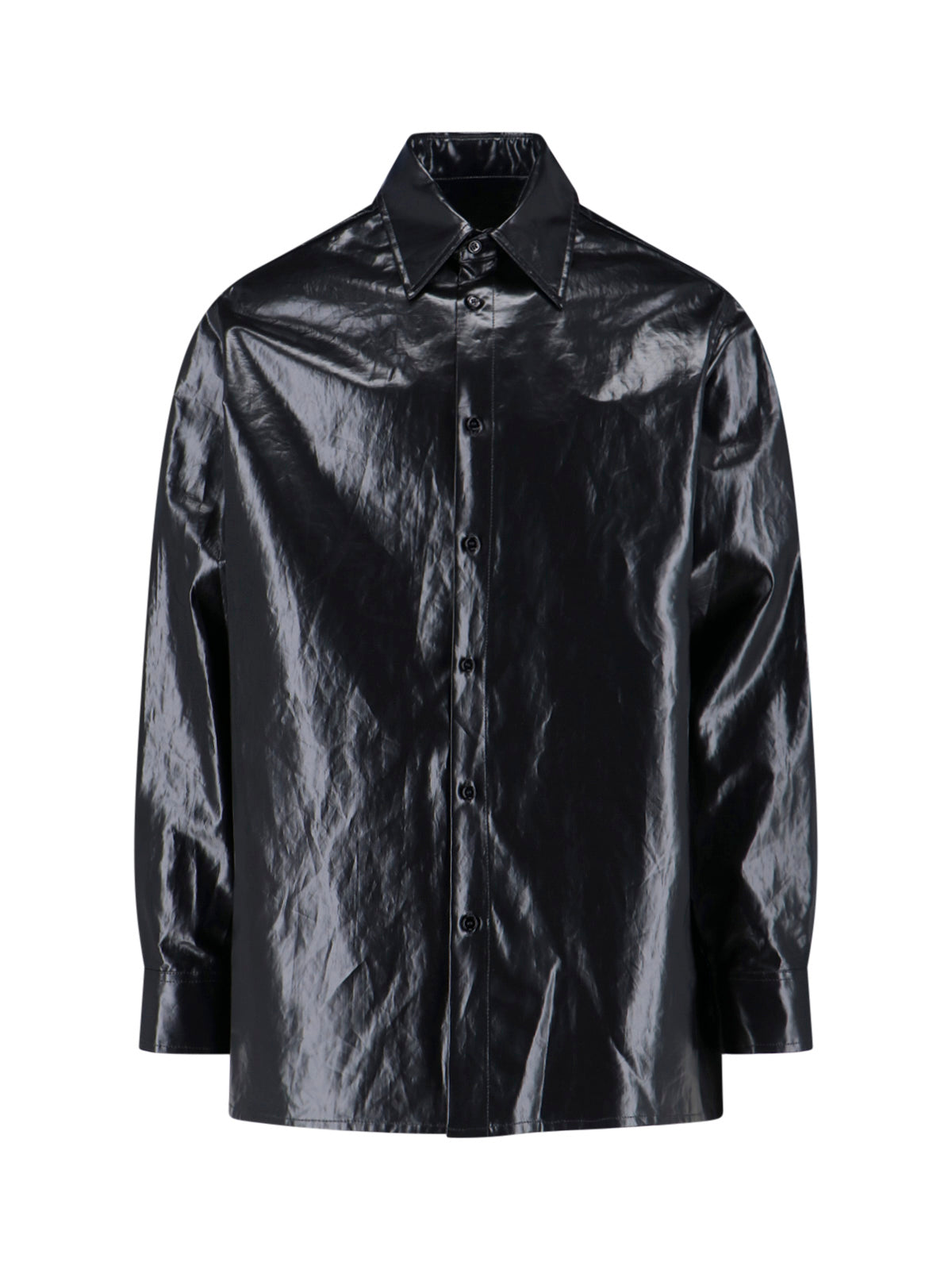 Men's Linen Shirt with Polyurethane Coating