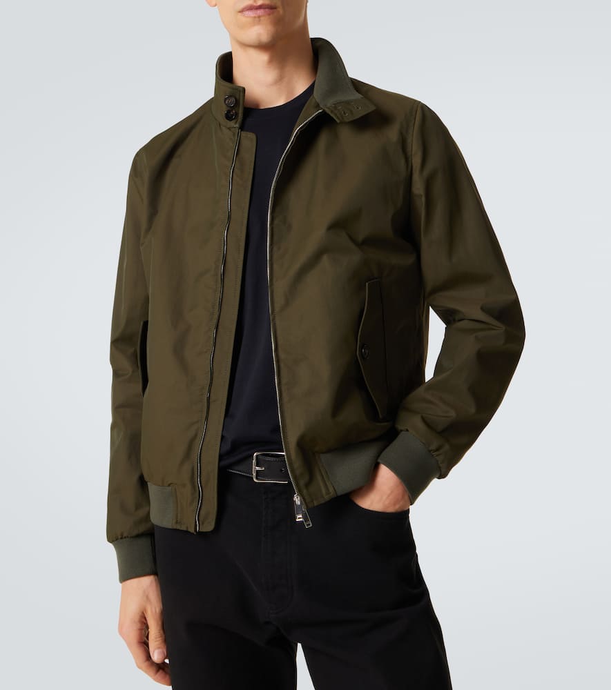 Cotton-blend bomber jacket
