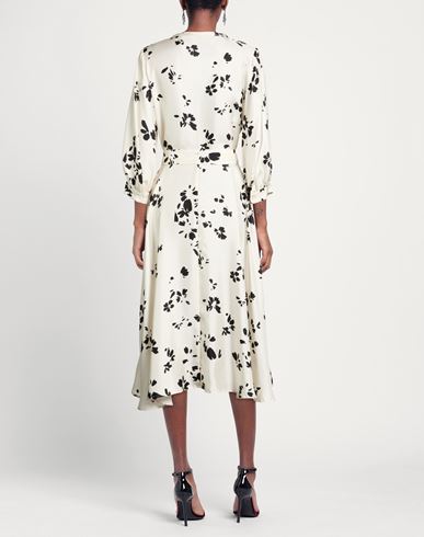 Woman Midi dress Ivory Size 8 Silk
