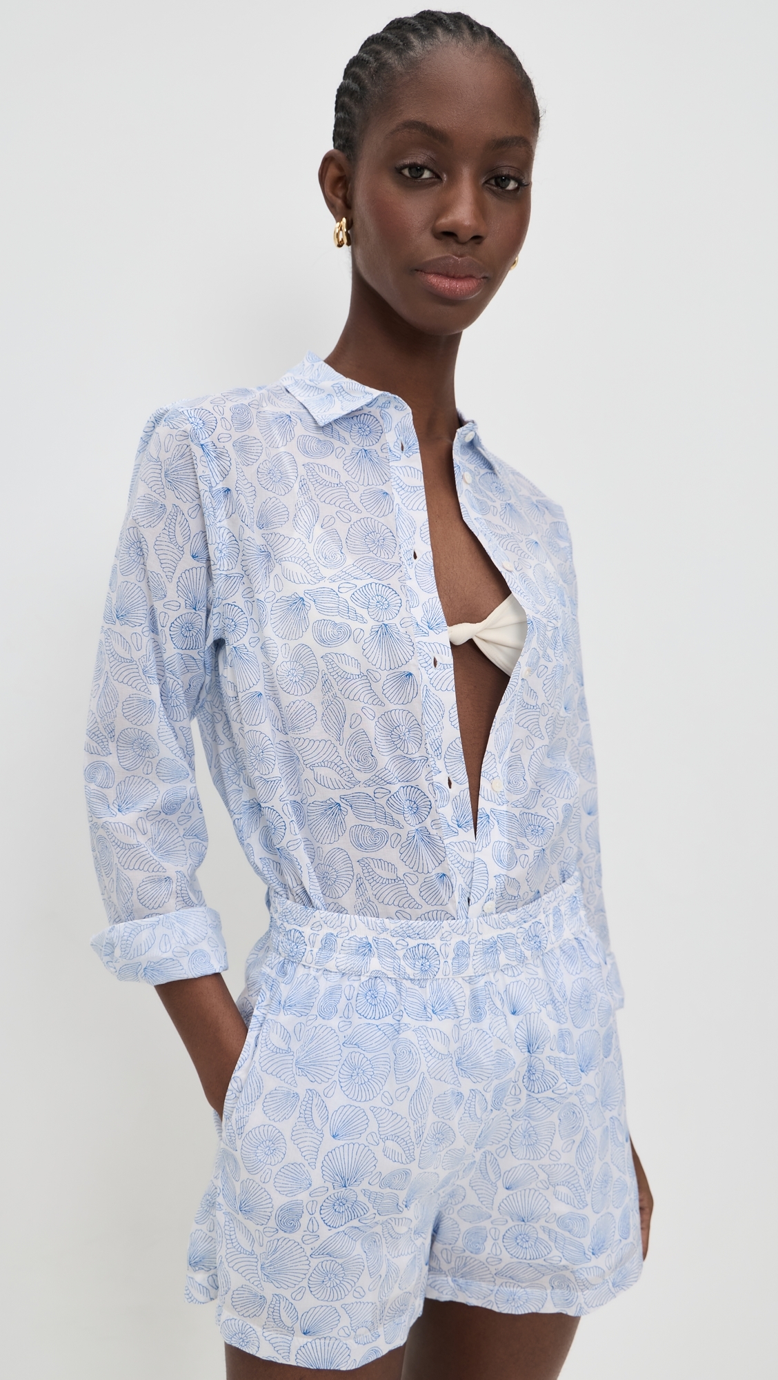 Favorite Seashell Shirt Blue Seashell