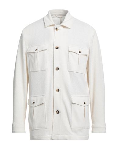 Man Jacket Ivory Size 40 Cotton, Polyester