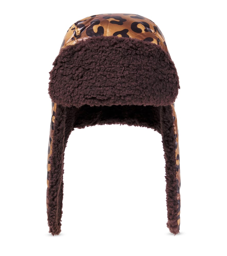 Logo leopard-print hat