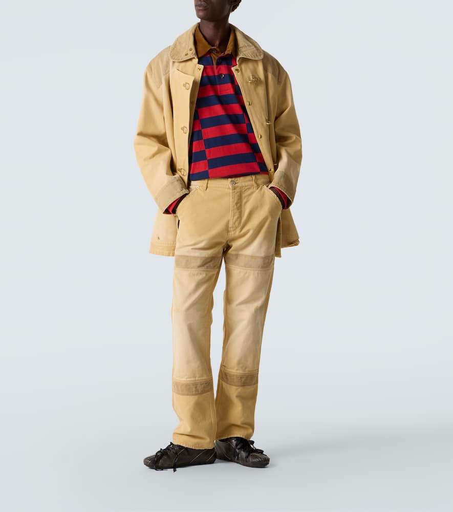 Sierra cotton canvas straight pants