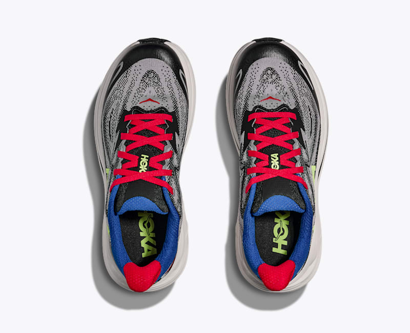 HOKA Clifton 10 Shoes in Foggy Grey/Black
