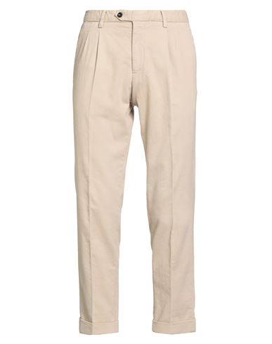 Man Pants Beige Size 34 Cotton, Elastane