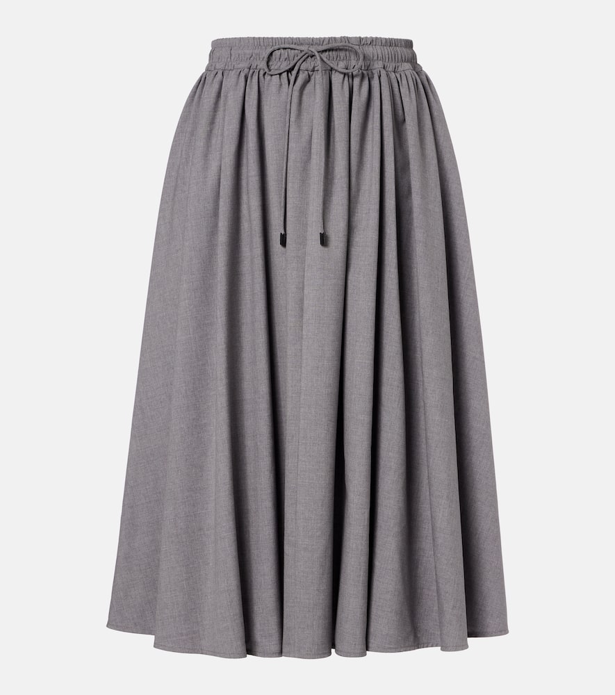 Livrea virgin wool midi skirt