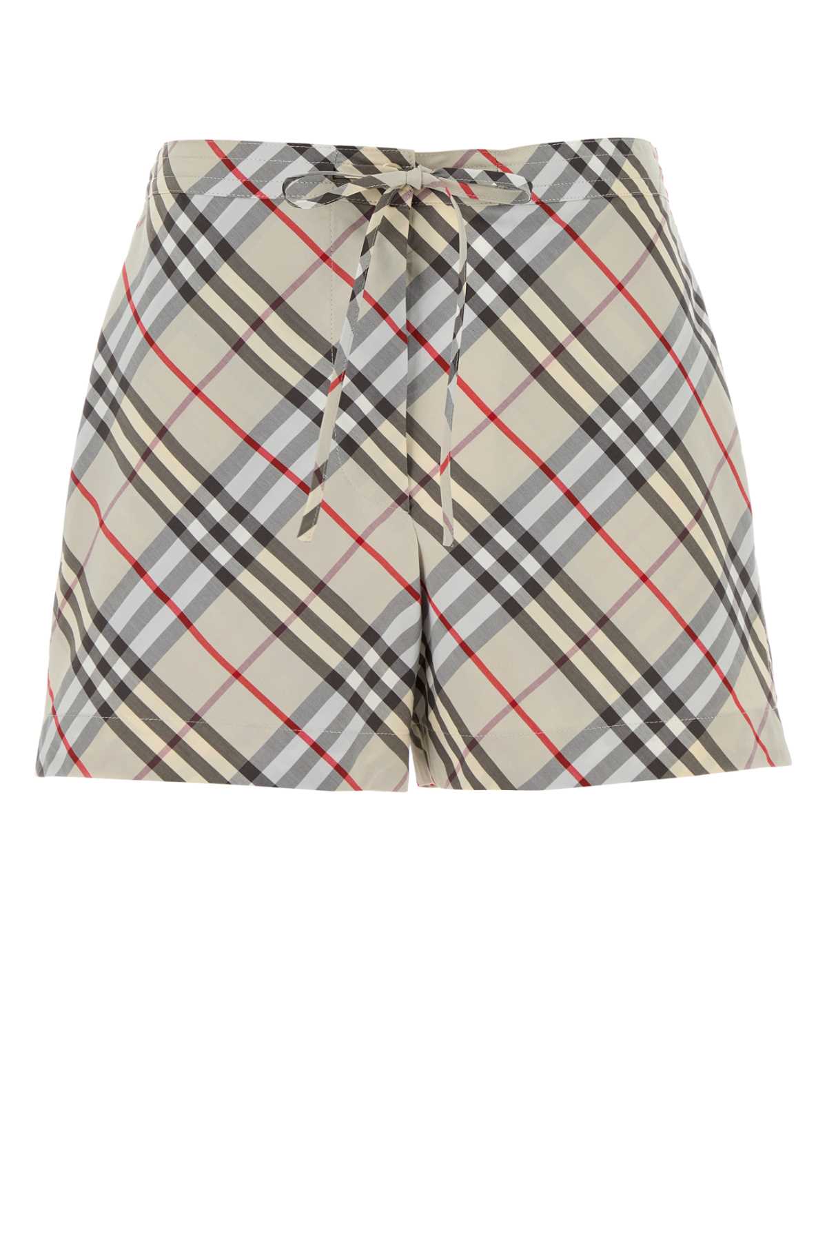 Check Poplin Bermudas — Multicolor