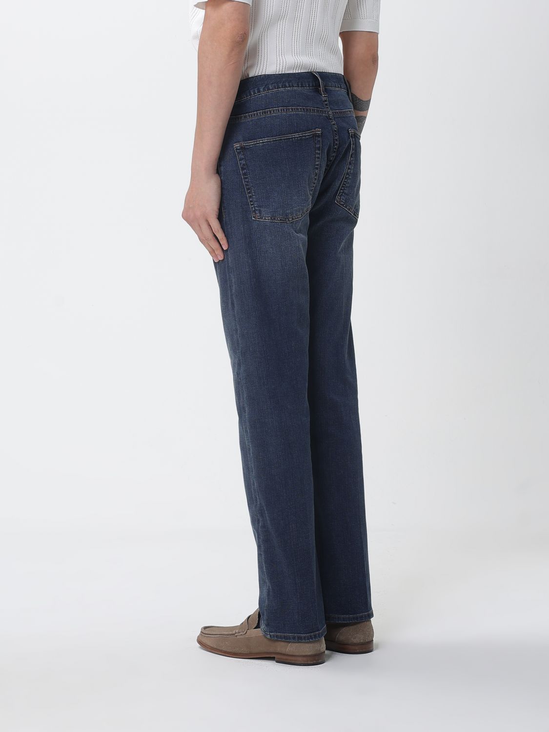 Jeans Men color Navy