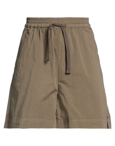 Woman Shorts & Bermuda Shorts Khaki Size 1 Cotton, Elastane