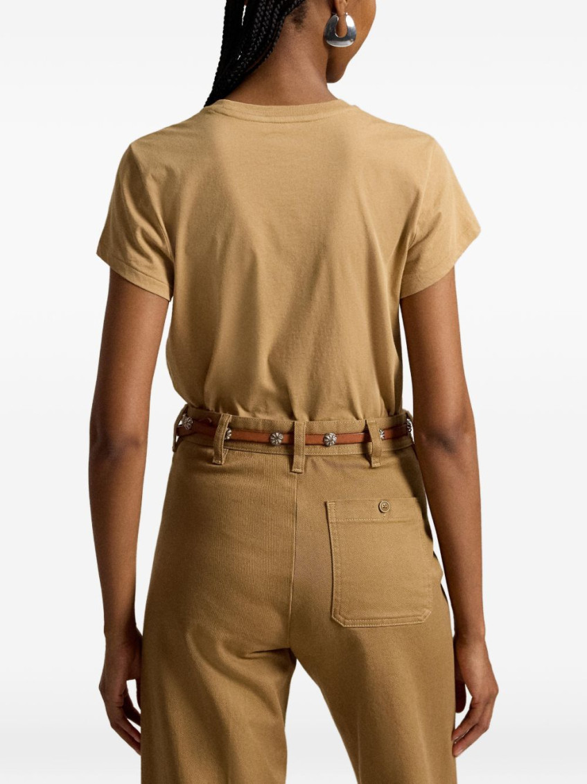 Beige Logo T-Shirt