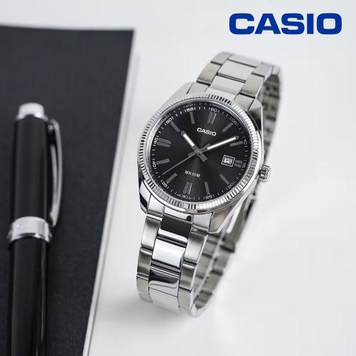 Casio 백화점AS 카시오 빈티지 클래식 MTP-1302D-1A1VDF 메탈 시계 남여공용 손목시계 지코스모 공식수입