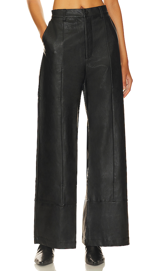 Bardot Marlowe Wide Leg Pant in Black. - 4 also