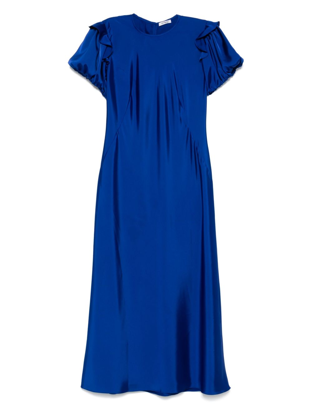 Parlor ruffle-detail maxi dress - Blue