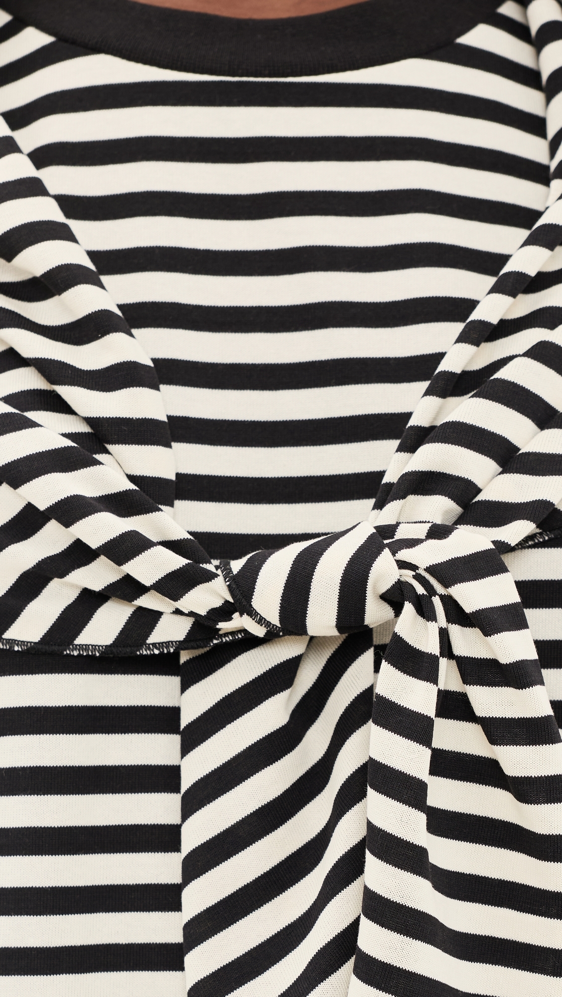 Olsen Short Sleeve Top Onyx Stripe