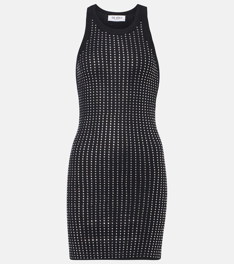Embellished cotton minidress