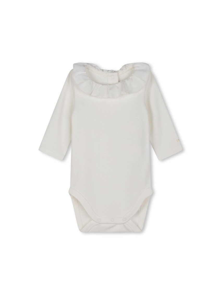 2 Piece White Embroidered Dress/Romper Sets (Baby Girl)