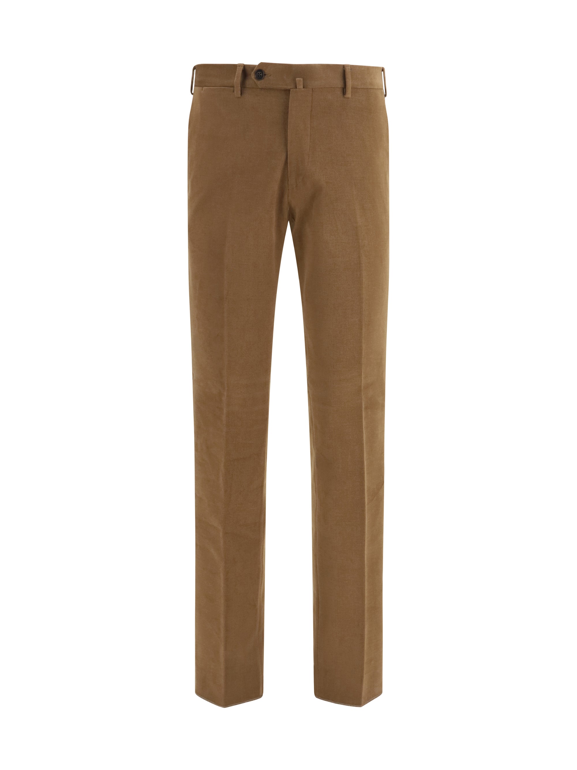 Tailored Corduroy Trousers — Brown