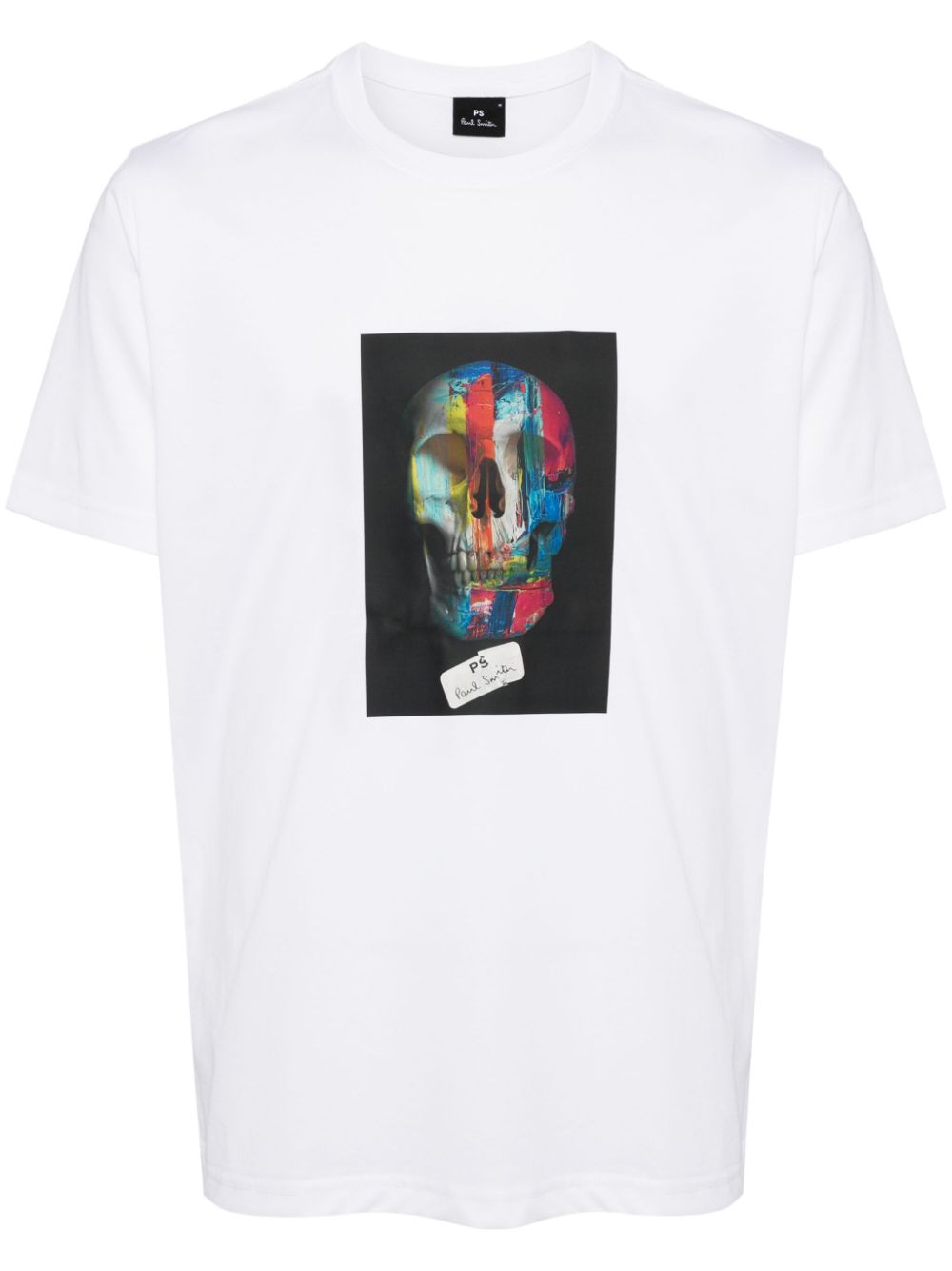 Regular fit skull print t-shirt - White