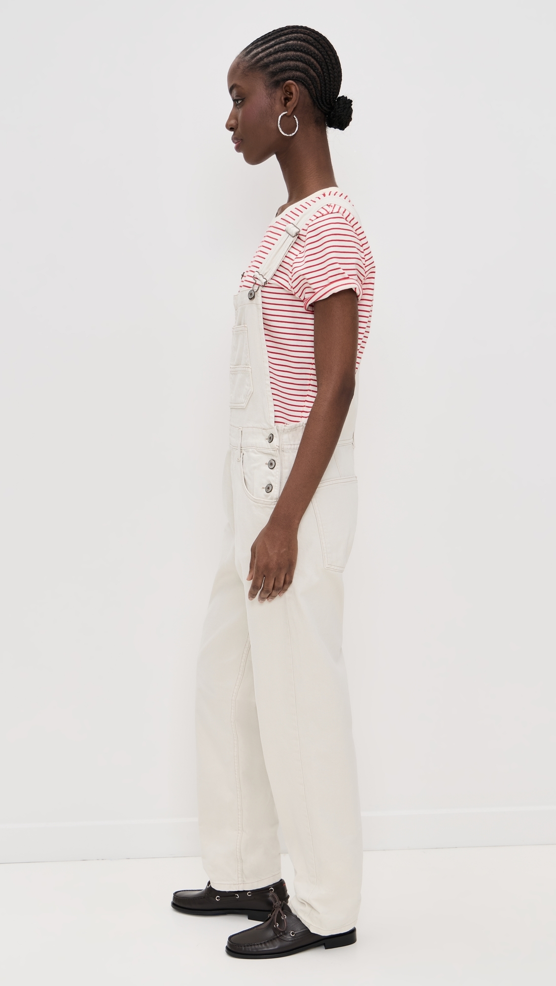 Free People Ziggy Overalls Parchment