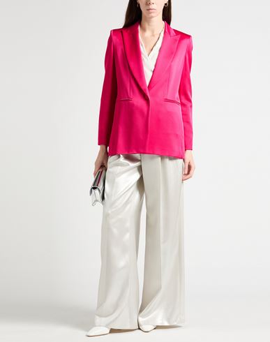 Woman Blazer Fuchsia Size 10 Acetate, Viscose