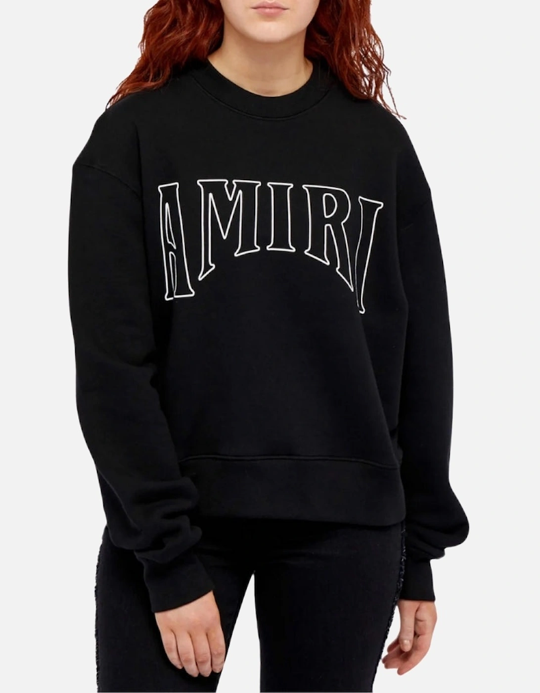 Women's Amiri Sun Graphic On Back Black Sweatshirt - Size: L