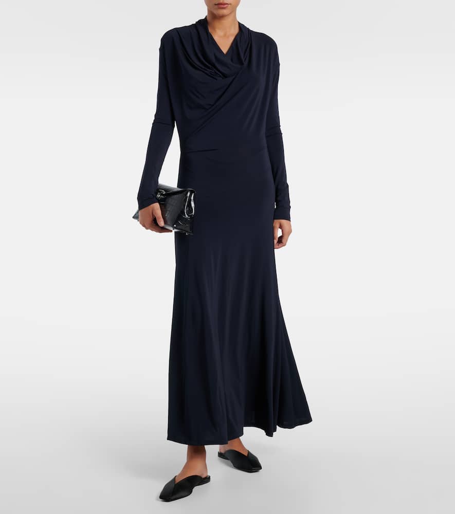 Eadan draped jersey midi dress