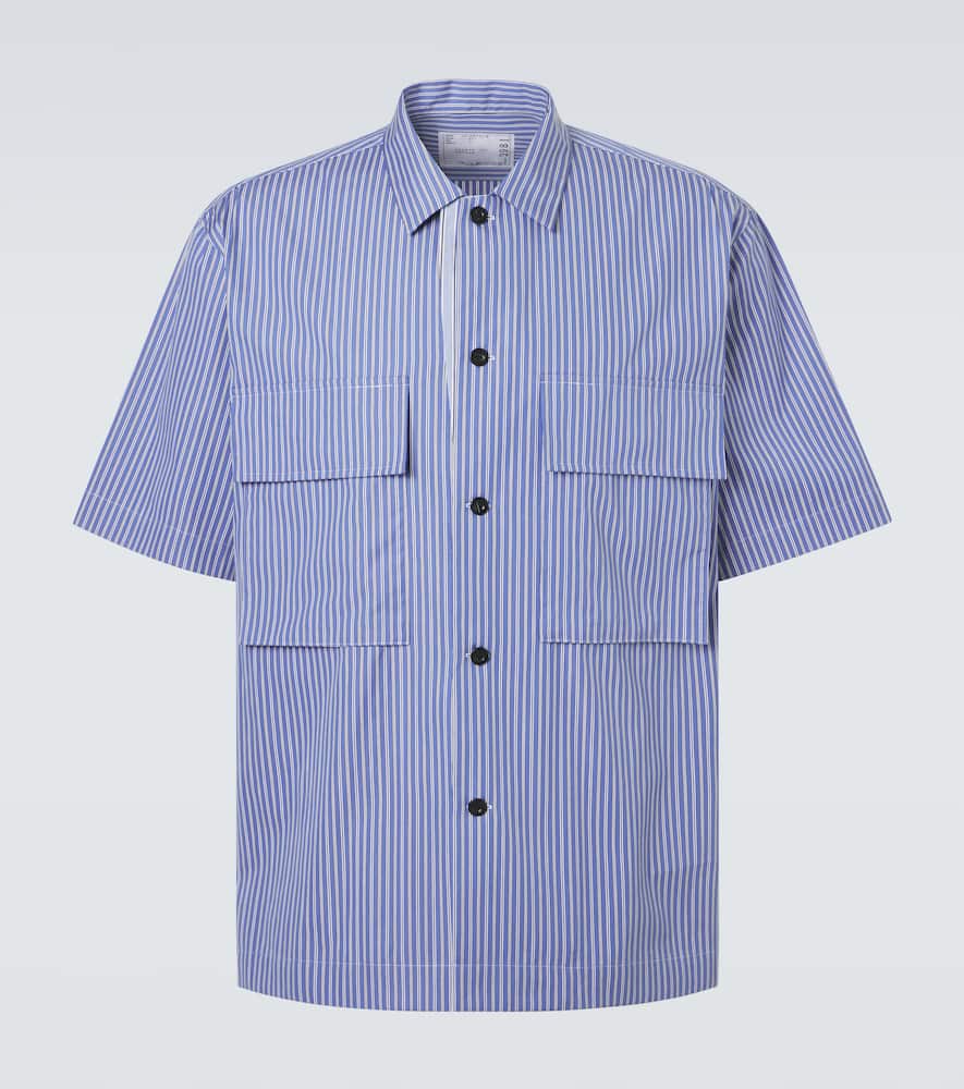 Striped cotton poplin shirt