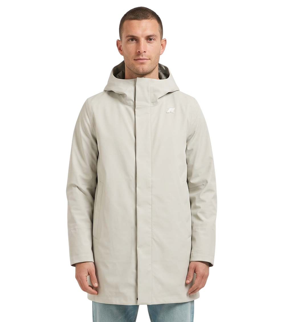 Light Grey Hood Parka Jacket