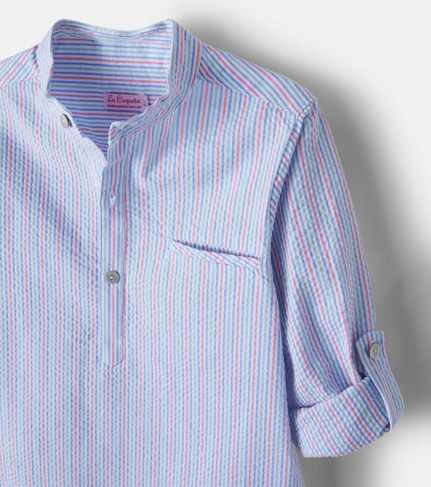 Mateo striped cotton shirt