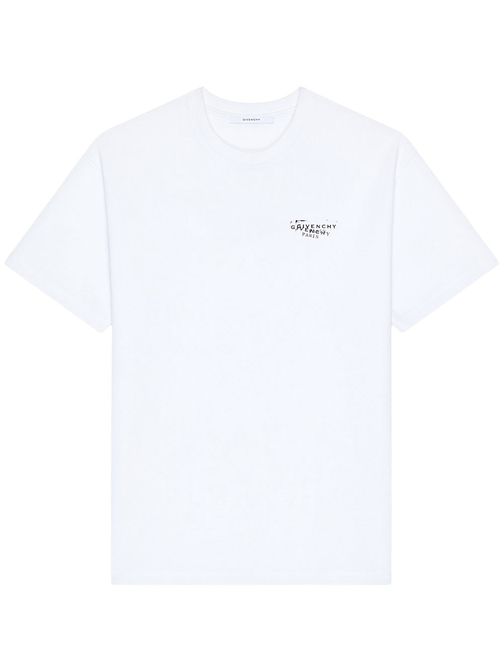 Stamp Print Cotton T-Shirt