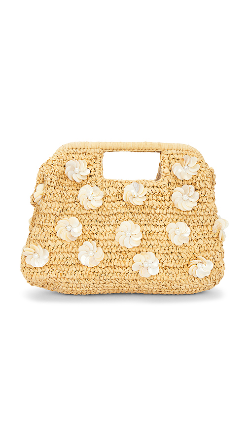 BTB Los Angeles Dottie Clutch Bag in Tan