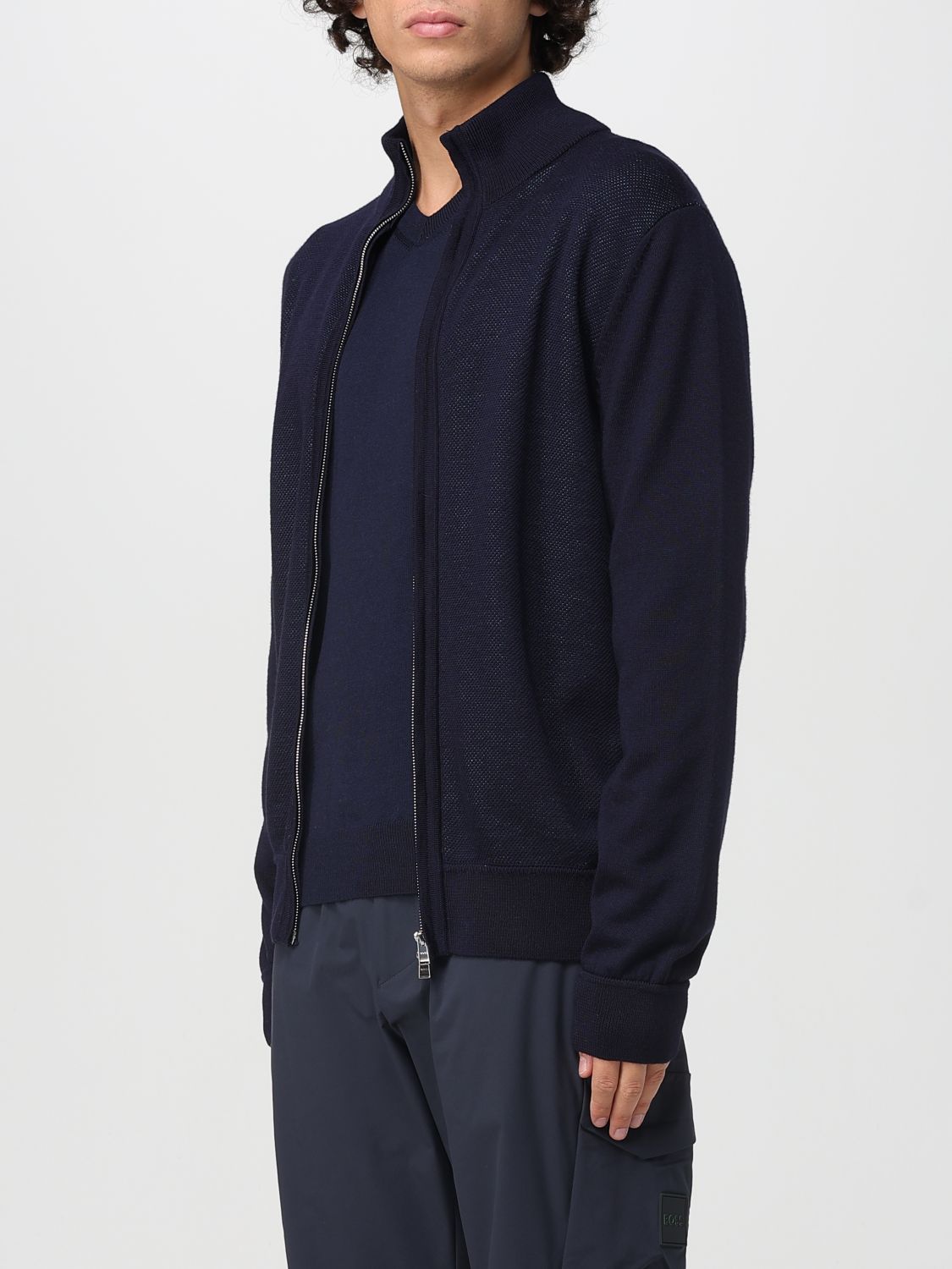 Cardigan Men color Blue