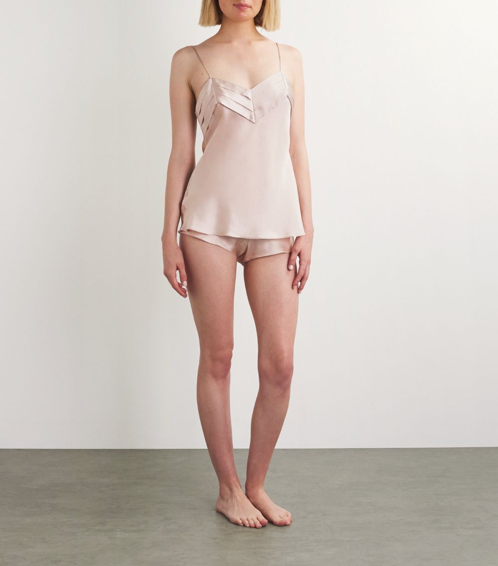 Silk Pleated Camisole