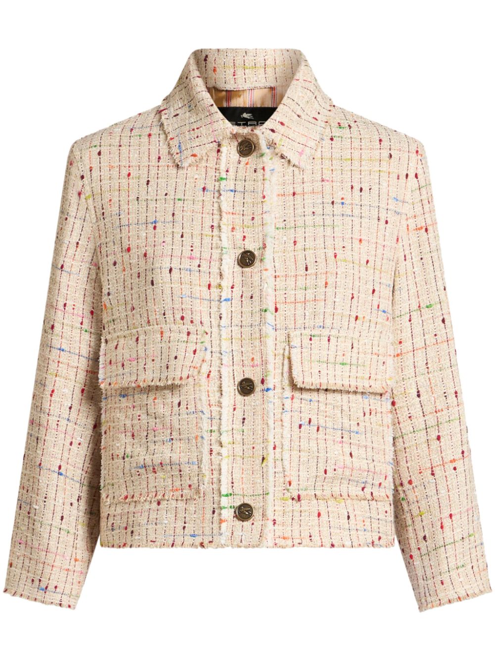 Bouclé tweed jacket - Neutrals