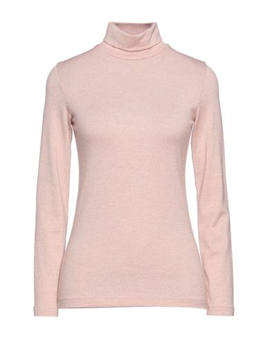 Woman Turtleneck Pink Size S Virgin Wool, Cotton