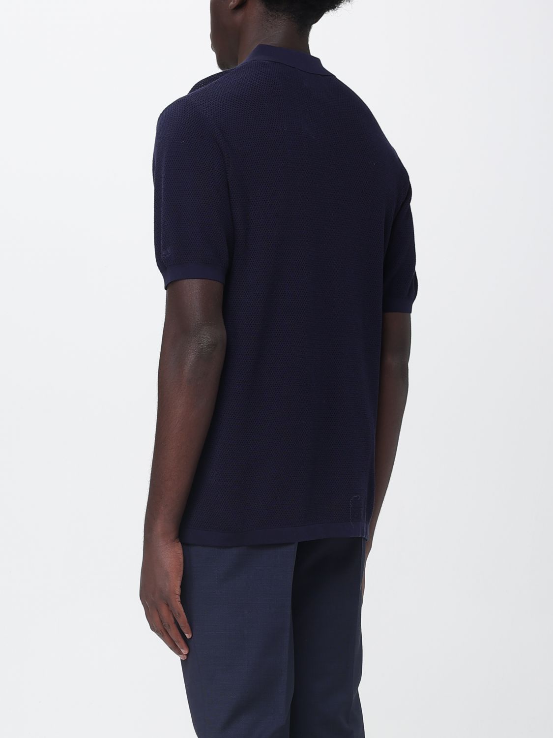 Polo Shirt Men color Navy