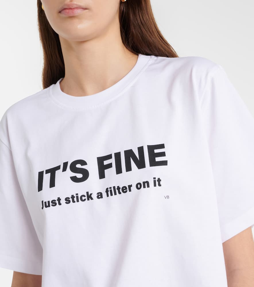 Printed cotton jersey T-shirt
