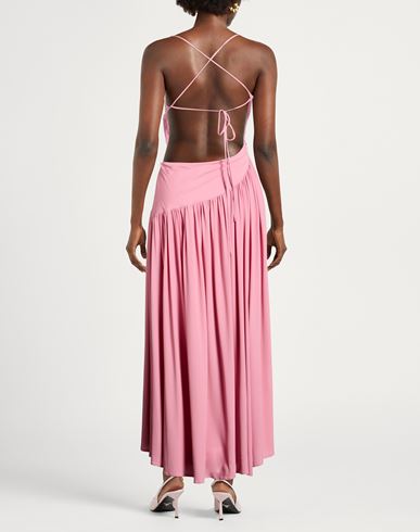 Woman Midi dress Pink Size 4 Acetate, Silk