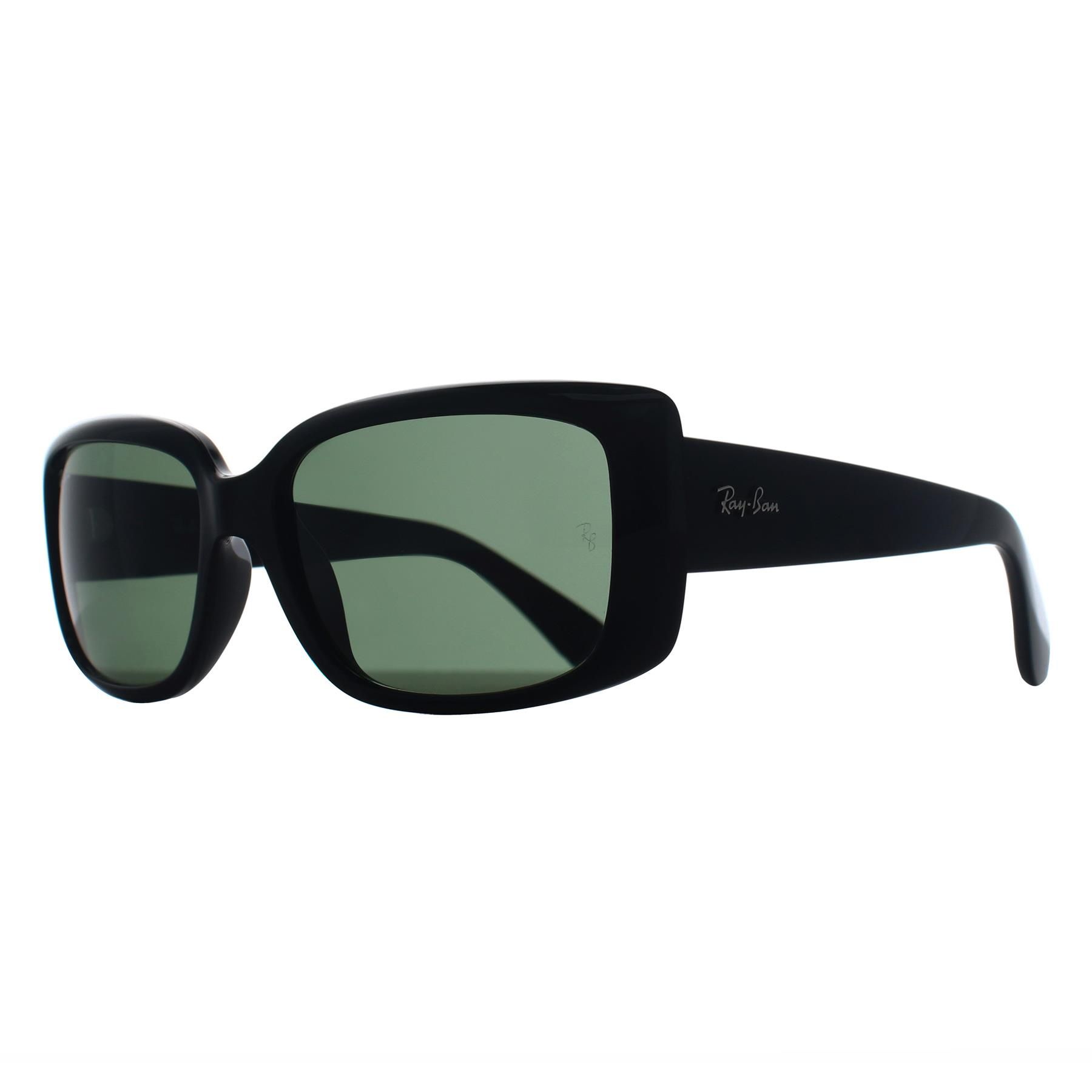 Ray-Ban Women's Rectangle Black G-15 Green RB