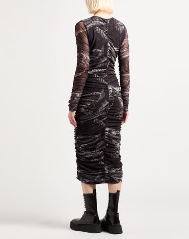 Woman Midi dress Black Size 4 Polyester, Elastane
