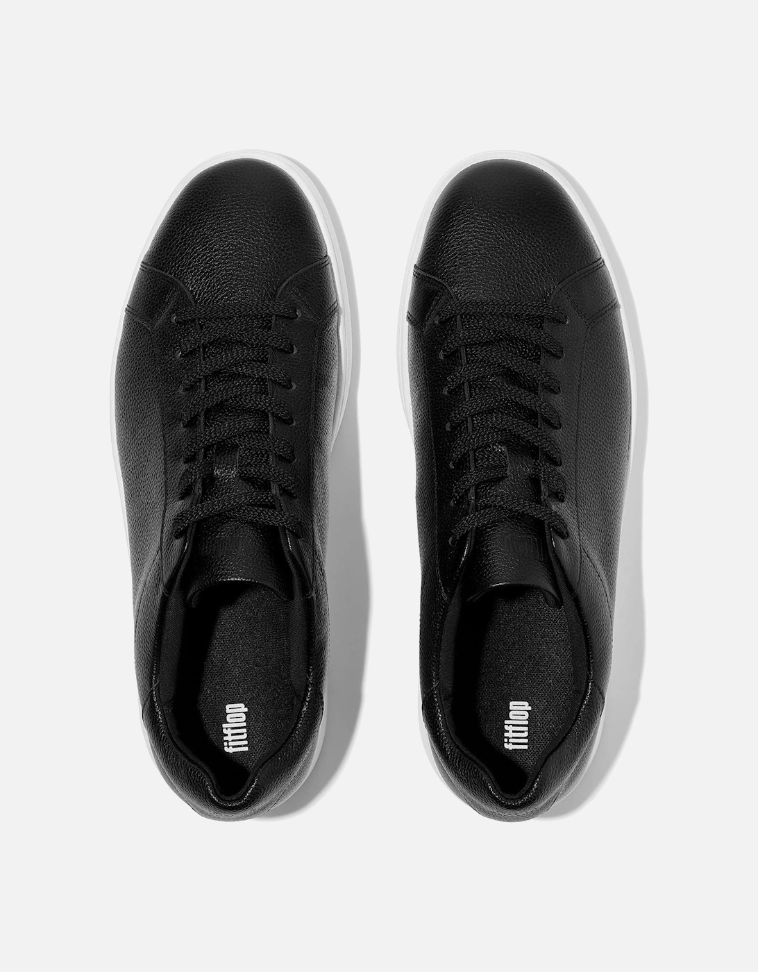 Men's Fitflop Rally II Leather Men's Black Trainer