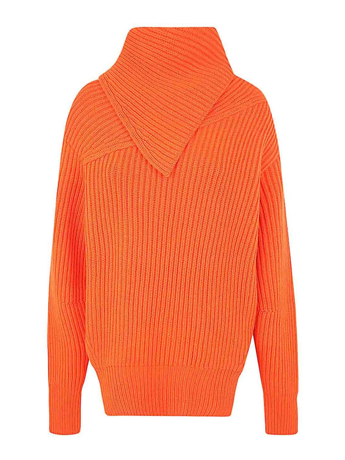 Long sleeves foulard neck cardigan