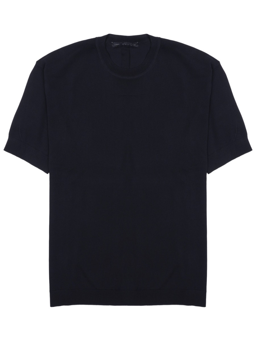 Dark Blue Solid T-Shirt