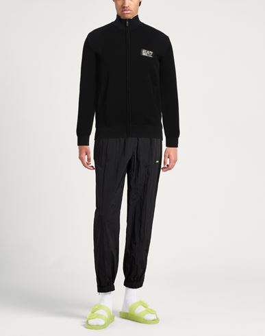 Ea7 Man Sweatshirt Black Size 3XL Polyamide