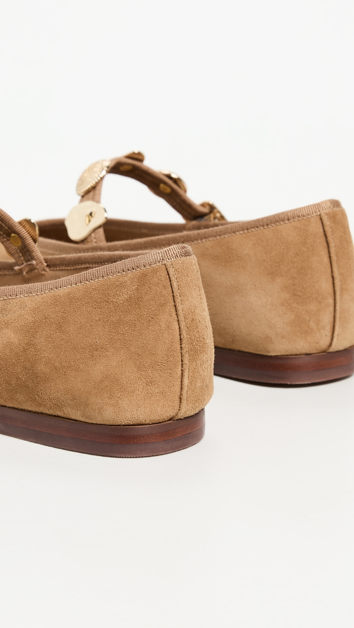 Relan Flats Light Brown Suede