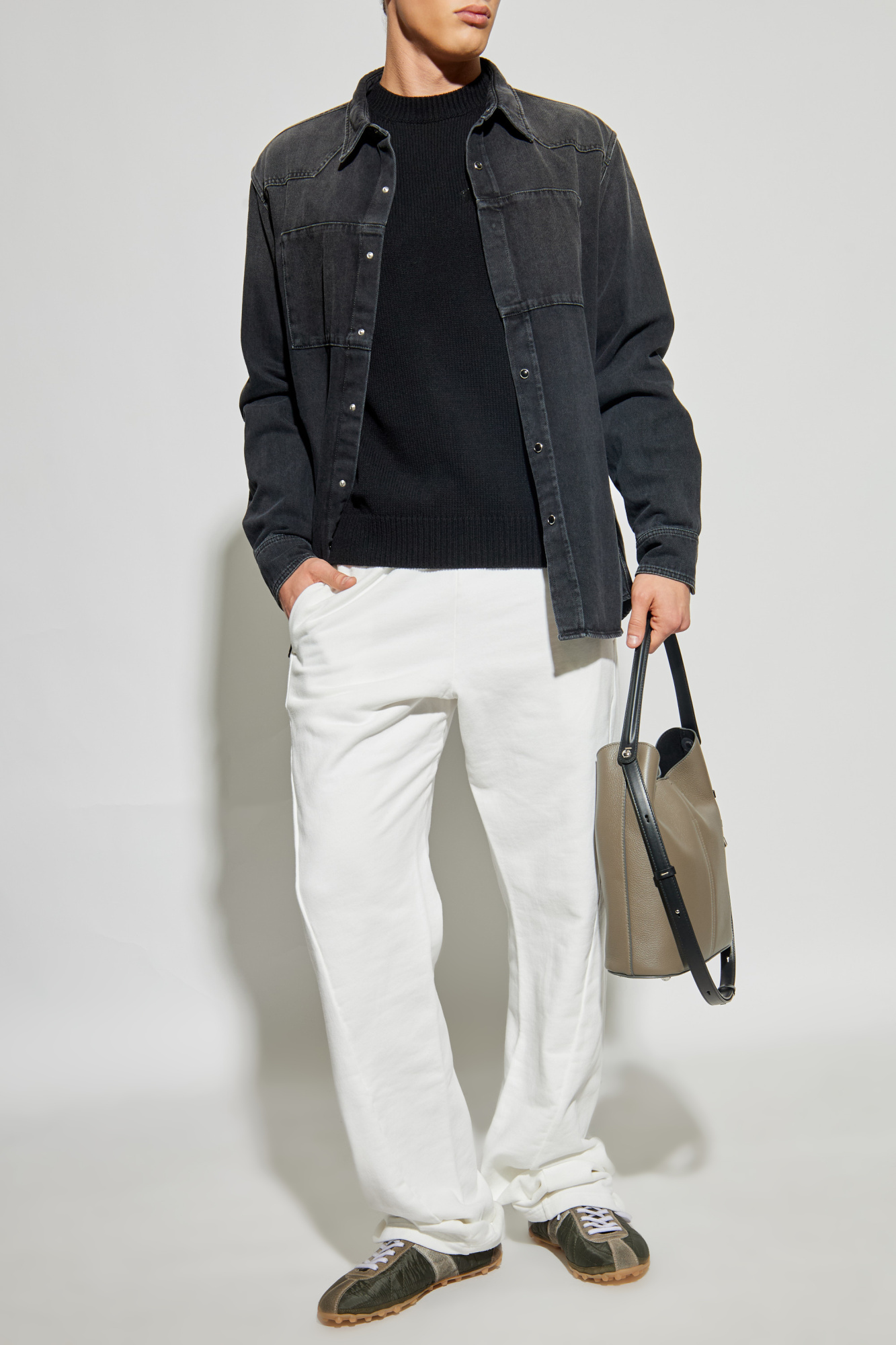 Cotton Sweatpants, Men's, White