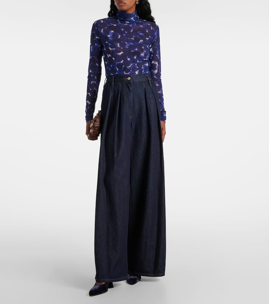 High-rise wide-leg jeans