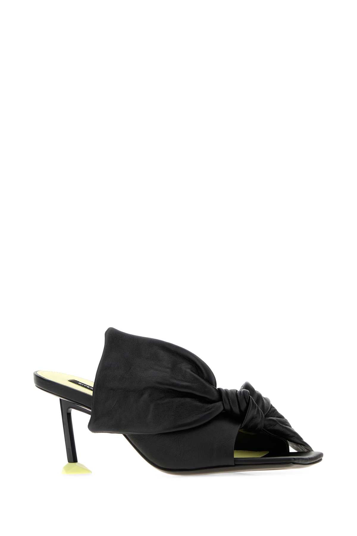 Givenchy Black Leather Boudoir Mule