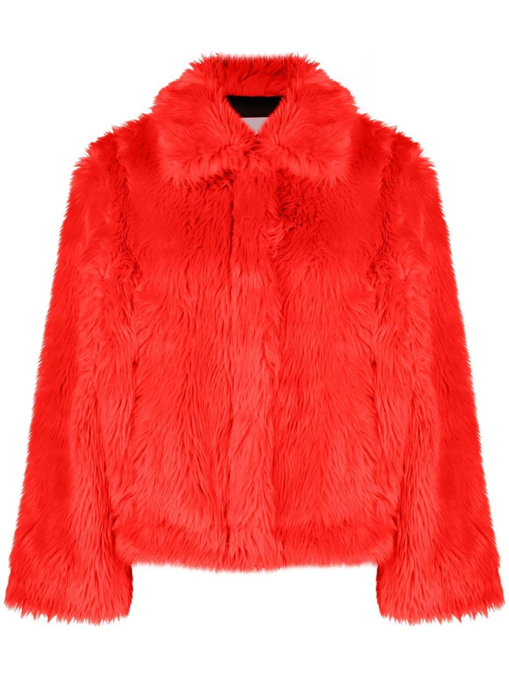 Fur Coated Plain Jacket