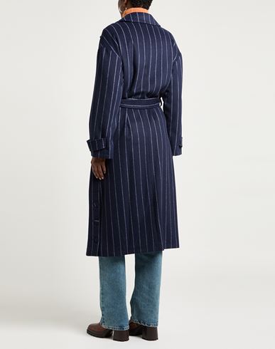 Woman Coat Midnight blue Size 10 Polyester, Wool